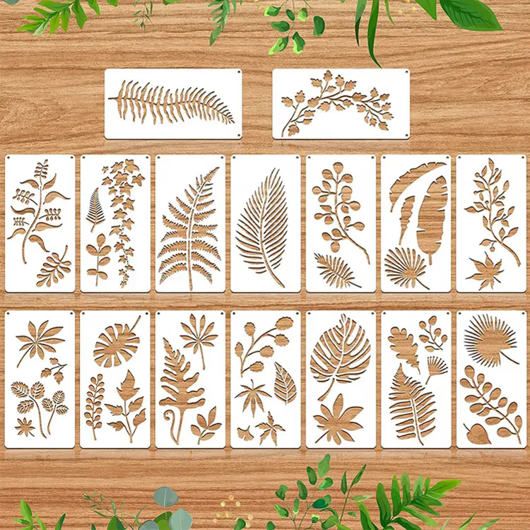 Florales Schablonen-Set